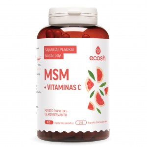 ECOSH MSM + vitaminas C, 160 kapsulių