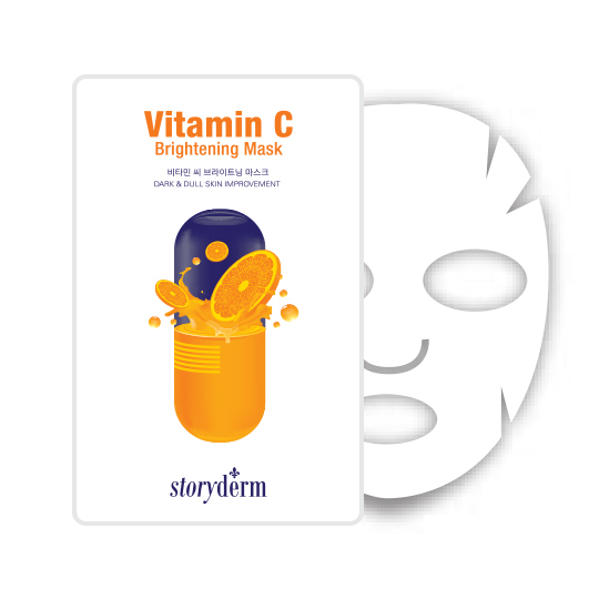 Storyderm Vitamin C Brightening Mask, lakštinė veido kaukė
